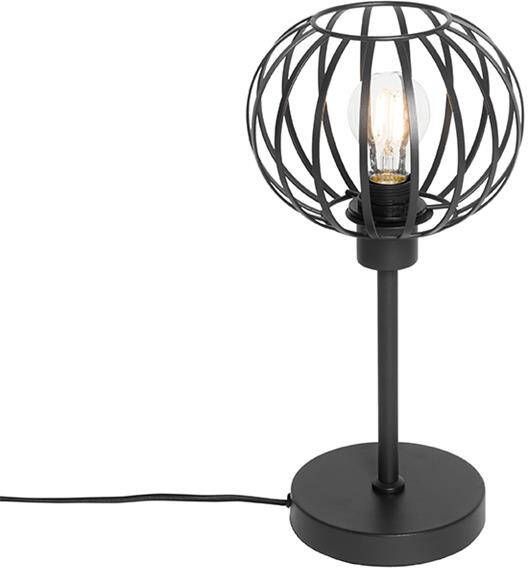 QAZQA Design tafellamp zwart Johanna
