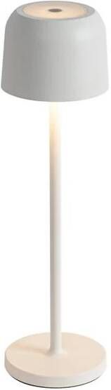 QAZQA Tafellamp Mushroom Off-white Oplaadbaar Incl. Laadstation Raika