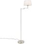 QAZQA ladas Klassieke Vloerlamp Staande Lamp met kap 1 lichts H 1540 mm Wit Woonkamer Slaapkamer Keuken - Thumbnail 2
