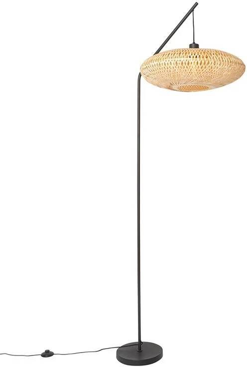 QAZQA Oosterse vloerlamp bamboe Ostrava