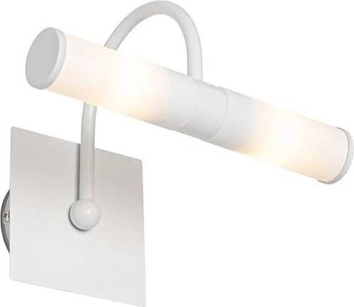 QAZQA Klassieke badkamer wandlamp wit IP44 2-lichts Bath Arc