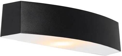 QAZQA Wandlamp buiten bojan Zwart Modern L 36.8cm