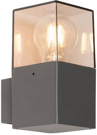 QAZQA Wandlamp buiten denmark Donkergrijs Modern L 8.5cm