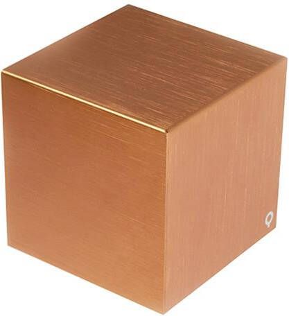 QAZQA Wandlamp cube Koper Design H 175mm