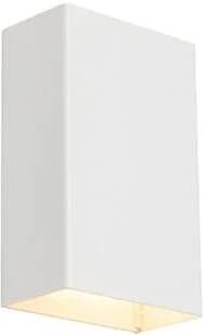 QAZQA Moderne wandlamp wit 2-lichts Otan S
