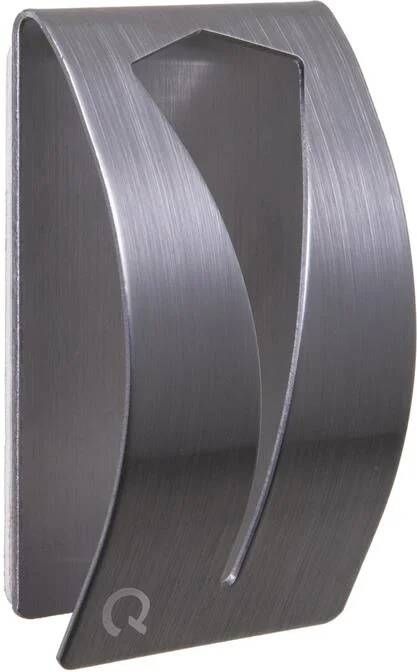 QUVIO Handdoekhouder met plakstrip RVS Zilver