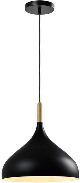QUVIO Hanglamp Scandinavisch Bolvormig D 33 cm Zwart