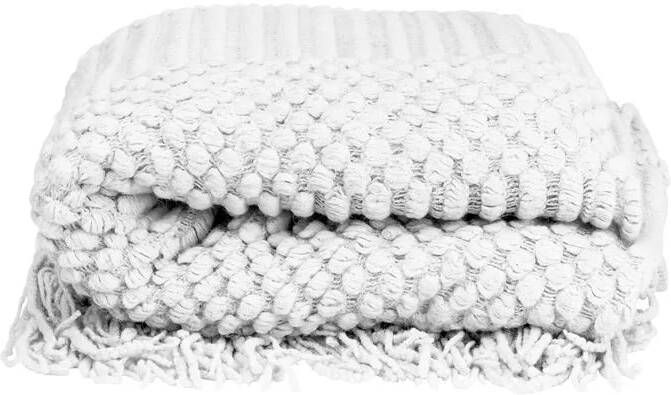 QUVIO Plaid 220 x 127 cm Polyester Grijs