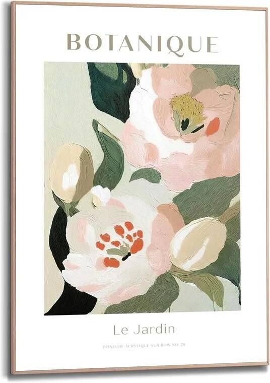 Reinders Botanique Schilderij 70x50cm Hout