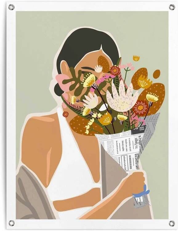 Reinders Flower Bouquet Tuinposter 80x60cm