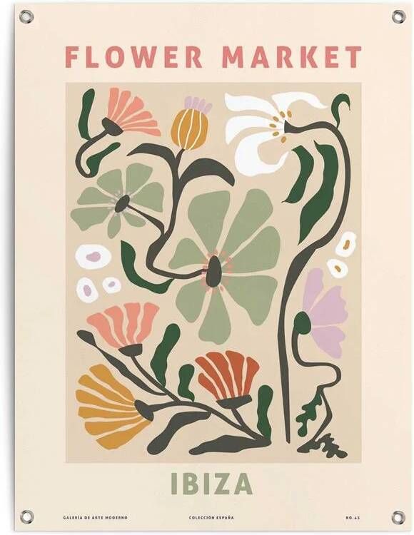 Reinders Ibiza Flower Market Botanic Tuinposter 80x60cm