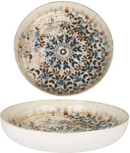 Rinart Diep bord Aztec Porselein 19 cm (500cc) set van 6