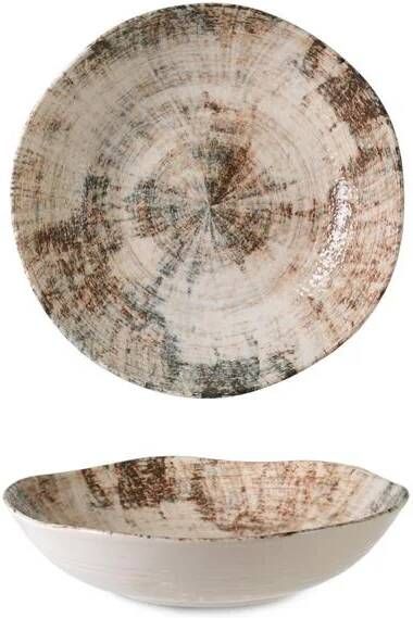 Rinart Diep bord Shira Porselein 20 cm set van 6