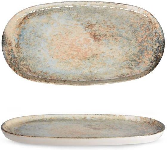 Rinart Serveerschaal Obvara Porselein 35x18 cm set van 2