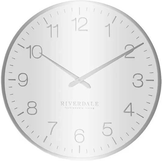 Riverdale Wandklok Ritz 40 cm Zilver
