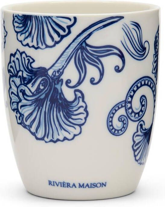 Rivièra Maison Riviera Maison Mok Blauw Wit Amalfi Theemok koffiemok Porselein