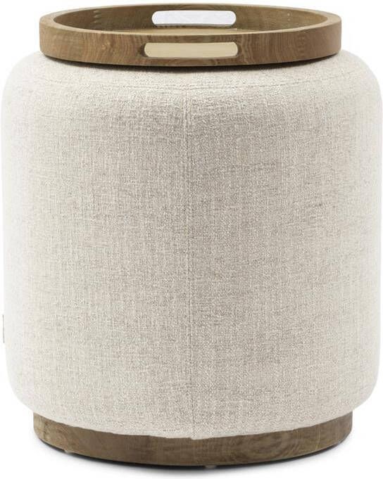 Rivièra Maison Riviera Maison Babylon End Table with Tray S FR Antiek Wit