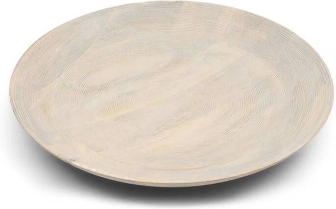 Rivièra Maison Riviera Maison Serveerschaal rond Naturel Bangli Schaal Hout