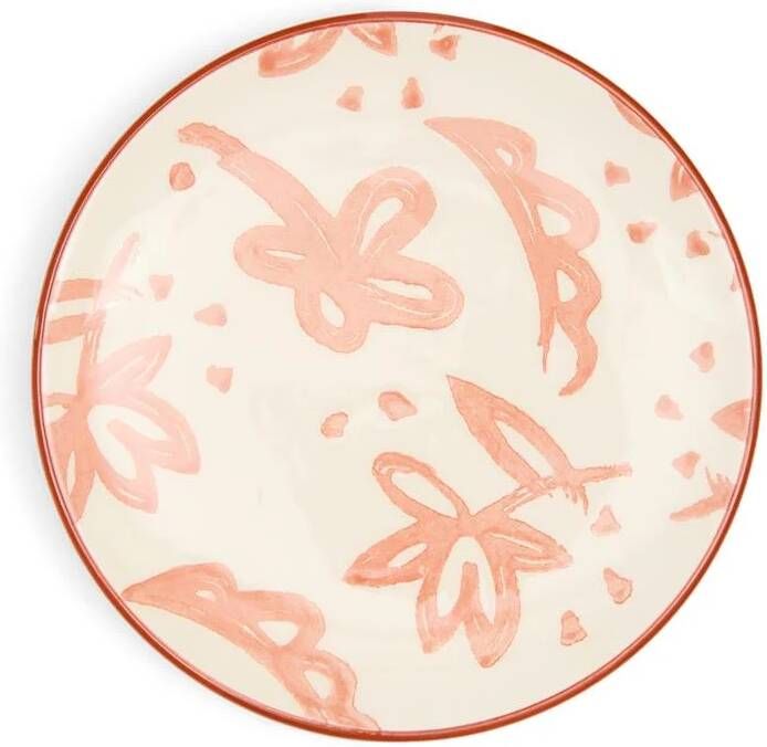 Rivièra Maison Riviera Maison Gebaksbord Rood Bella Flowers Klein bordje