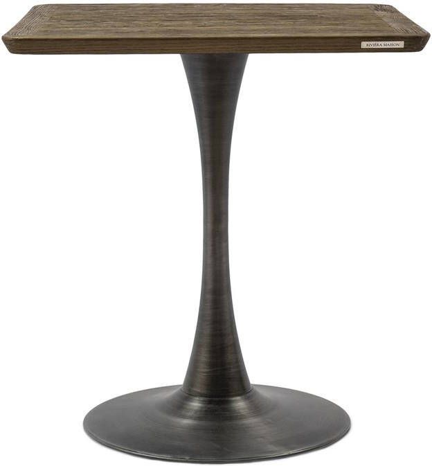 Rivièra Maison Riviera Maison Bistrotafel vierkant Monteplier 70x70 Zwart