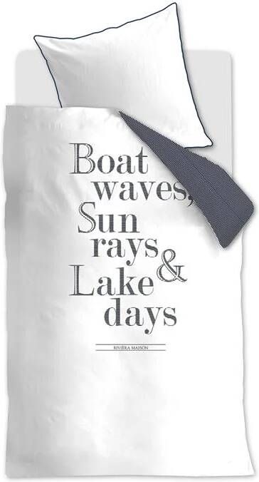 Rivièra Maison Riviera Maison DE RM Lake Days navy 135x200 Donkerblauw