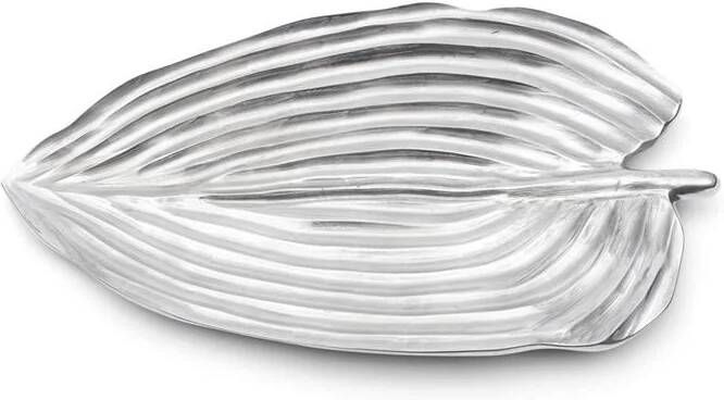 Rivièra Maison Riviera Maison Decoratieschaal Zilver RM Hazel Leaf Aluminium