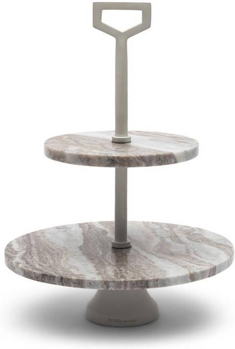 Rivièra Maison Riviera Maison Etagere Zand Ferrara Marble Aluminium Marmer