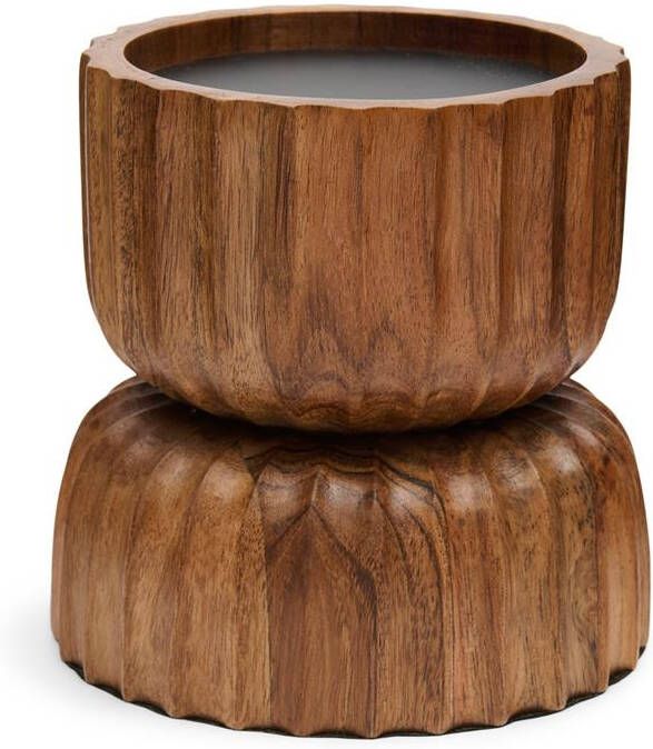 Rivièra Maison Riviera Maison Kandelaar Bruin Josh Kaarsenhouder maat S Hout