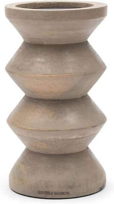 Rivièra Maison Riviera Maison Kandelaar Bruin Totem Mangohout (ØxH) 12.5x23