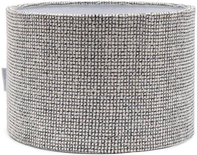 Rivièra Maison Riviera Maison Lampenkap Zwart|Wit Baker Zijde IJzer (ØxH) 30x20