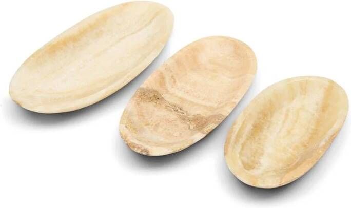 Rivièra Maison Riviera Maison Decoratieve bordjes Beige Onyx Sierbord Onyx marmer