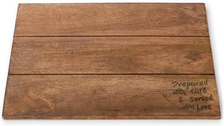 Rivièra Maison Handgemaakte placemat in B13 Bruin van Mangowood 40x30 cm