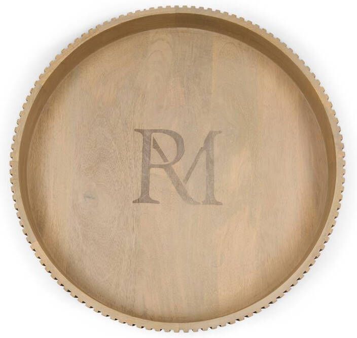 Rivièra Maison Rond Dienblad Anglès Mangohout 50cm Naturel