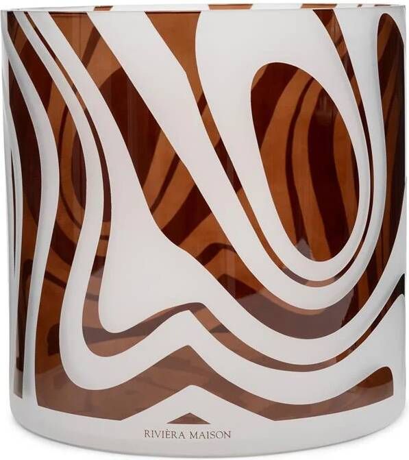 Rivièra Maison Windlicht RM Spiral Glas 25cm Bruin