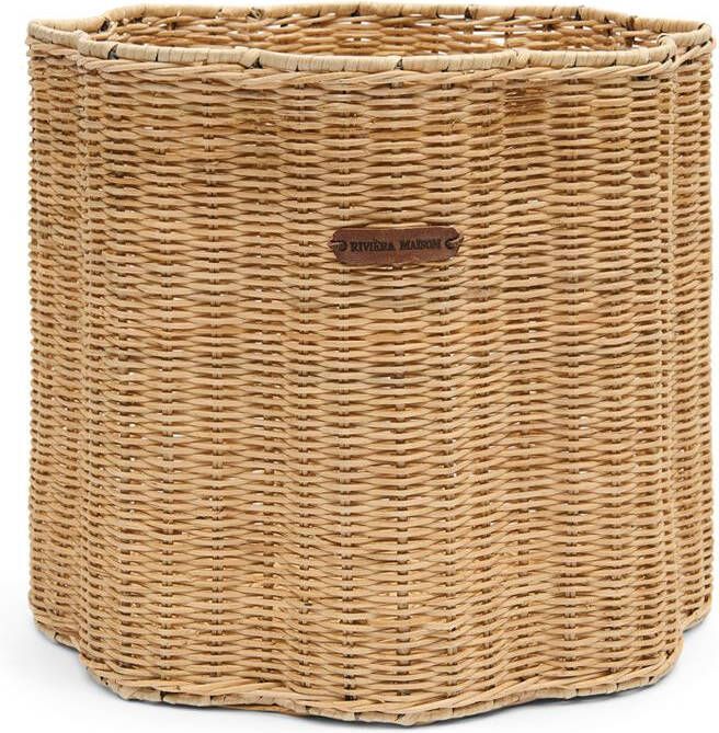 Rivièra Maison Riviera Maison Opbergmand bloem Bruin Blossom Mand Rattan