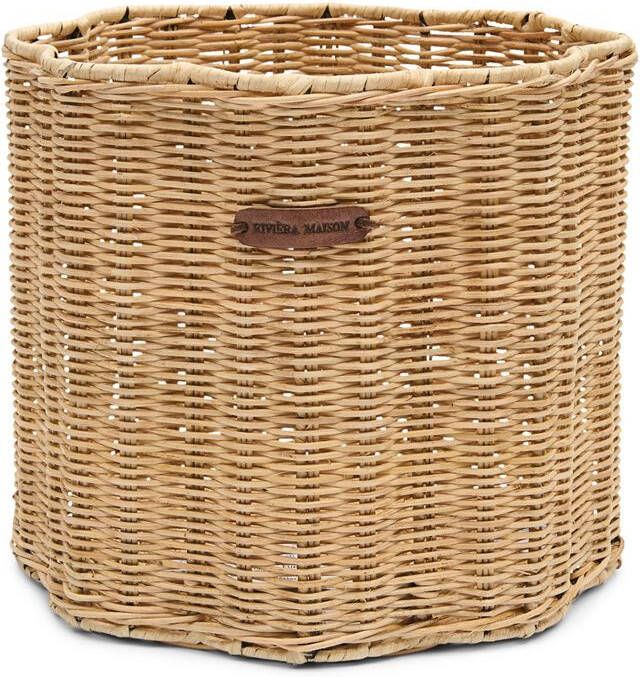 Rivièra Maison Riviera Maison Opbergmand bloem Bruin Blossom Mand maat S Rattan