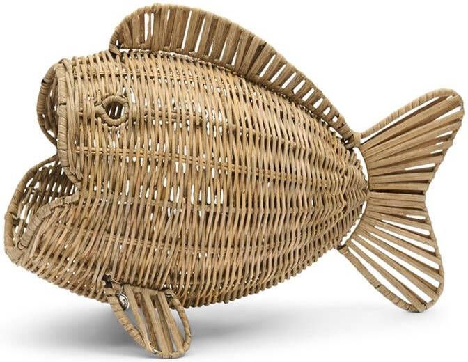 Rivièra Maison Riviera Maison Mandje vis Bruin Fish Opbergmand   Rattan