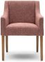 Rivièra Maison Eetkamerstoel Savile Row Chenille Jacquard Coral Pink - Thumbnail 1