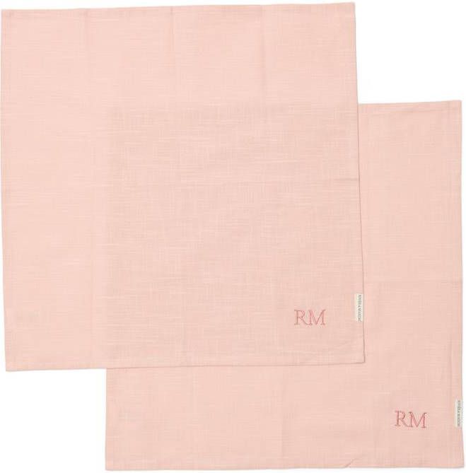 Rivièra Maison Riviera Maison Textielen servetten Roze Summer Bliss Servetten set