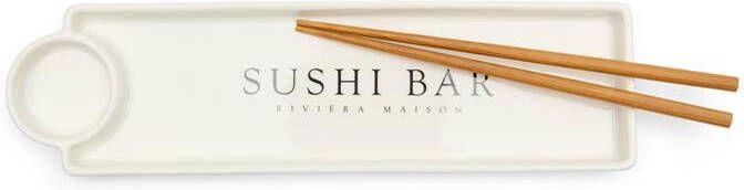 Rivièra Maison Riviera Maison Sushi bord rechthoek Wit Sushi servies Porselein
