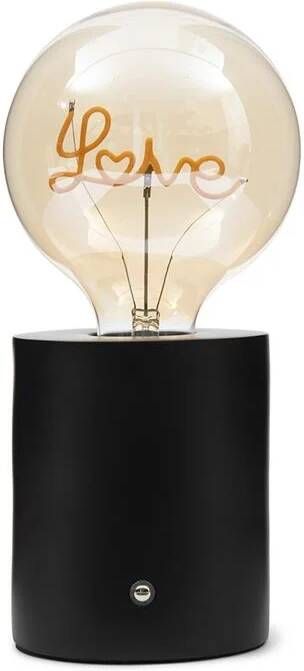 Rivièra Maison Riviera Maison Tafellamp zwart Lampenvoet LED RM Léa Love Bulb