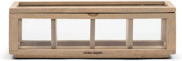 Rivièra Maison Riviera Maison Theedoos 4 Vaks Naturel Mystic Harbor Hout