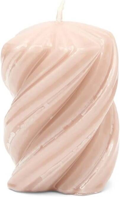 Rivièra Maison Riviera Maison Stompkaars gedraaid Roze Glossy Twisted Kaars