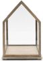 Riviera Maison Vitrine Box houten frame in vorm van huis met stolp De Saleccia glazen display box met deksel - Thumbnail 2