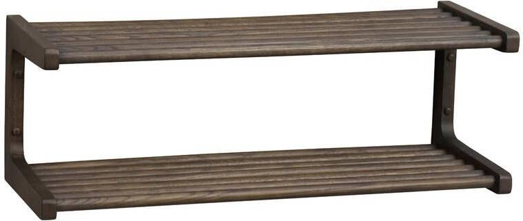 Rowico Home Inverness houten schoenenrek donker eiken 80 x 28 cm - Foto 2