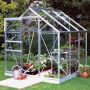 Halls Popular 66 Tuinkas Zilver 195x193x196 cm Veiligheidsglas - Thumbnail 2