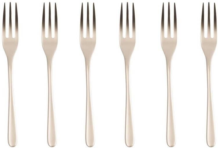 Sambonet Gebaksvorkjes Taste Antique Champagne 6 Stuks