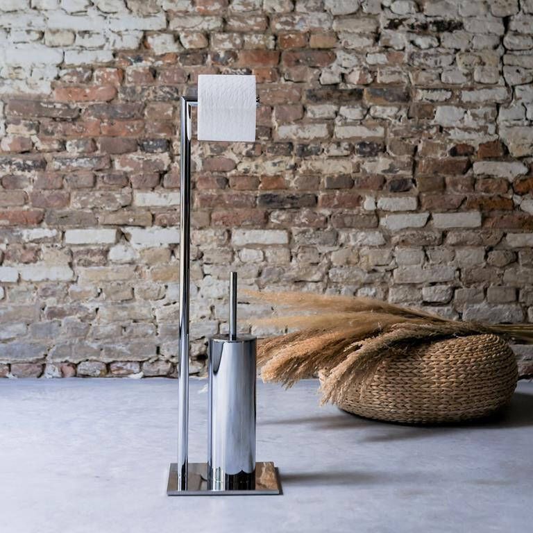 Sealskin Tube Toiletbutler + Toiletrolhouder + Toiletborstel met houder vrijstaand chroom