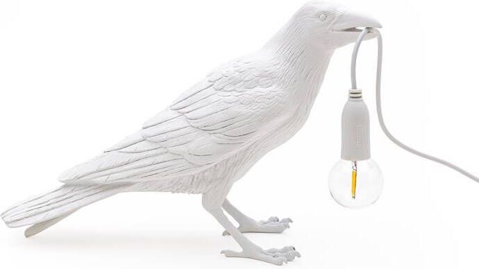 Seletti Bird Waiting tafellamp wit