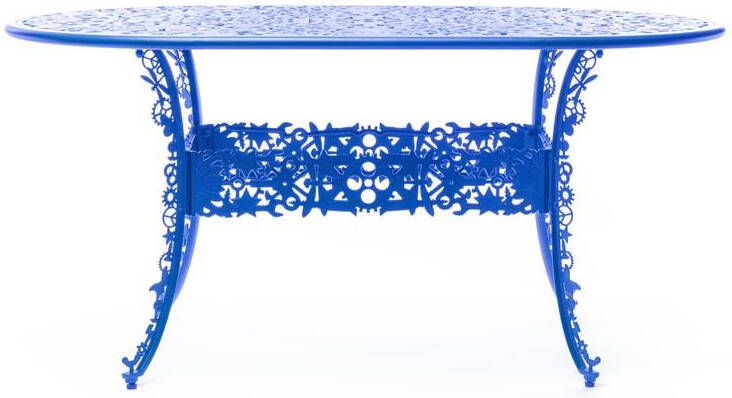 Seletti Industry Garden tuintafel ovaal 152x90 Sky Blue